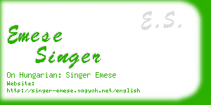 emese singer business card